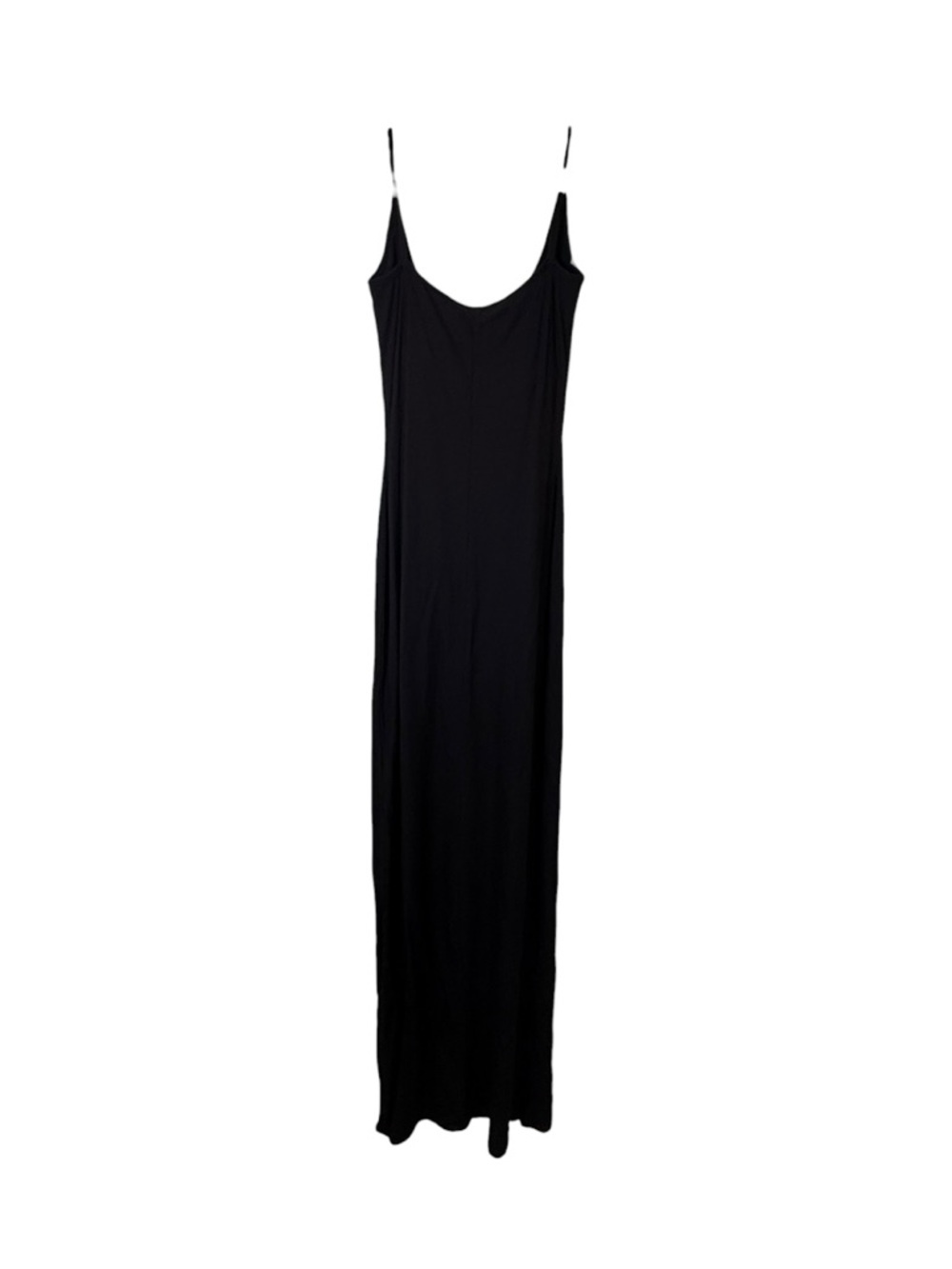 SKIMS Soft Lounge Ribbed Cami Maxi Dress Black Slit Size Small NWT - Picture 10 of 12